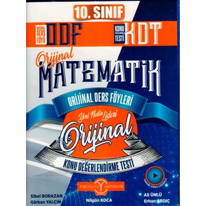 Orijinal Yayınları  10. Sınıf Matematik ODF KDT Seti