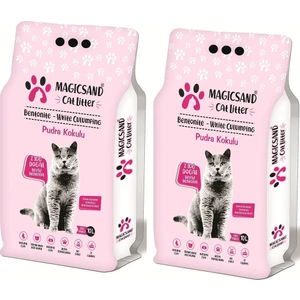 Bebe Pudra Kokulu Topaklanan Kedi Kumu %100 Doğal Bentonit 2X10LITRE