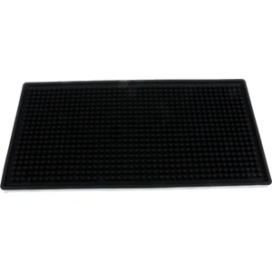 F Fityle Kauçuk Bira Bar Servis Mat Su Geçirmez Mutfak Cam Coaster Siyah 15X30 cm (Yurt Dışından)