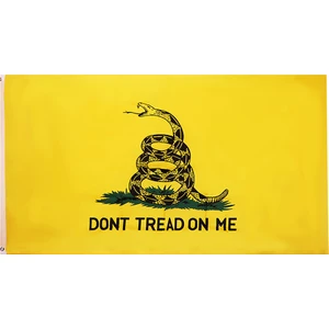 F Fityle Gadsden Kıta Bayrağı 90X150CM Gadsden Amerikan Asılı Bayrak (Yurt Dışından)