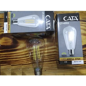 CT-4353 8 W Uzun Flament Rustik LED Ampul 1080 Lümen
