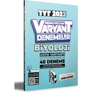 Benim Hocam Yayınları 2022 TYT Biyoloji Tamamı Video Çözümlü 40 Deneme Sınavı
