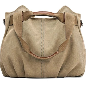 Kadın Casual Retro Retro Retro Hobo Tuval Günlük Cüzdan Üst Kolu Omuz Desteği Alışveriş Çantası (Yurt Dışından)