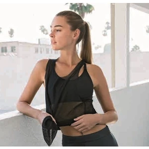 Yeni Inci T26 Siyah (Yoga-Fıtness-Pilates-Koşu) Sporcu File Atlet