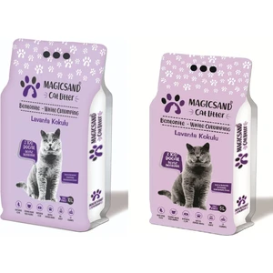 Cat Litter Lavanta Kokulu Kedi Kumu Ince Taneli 15 Lt  Lavanta KOKULU10+5 Lt