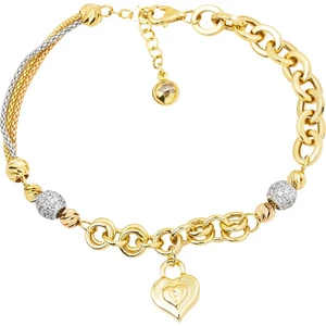 Kalp Kilidi 14 Ayar Altın Bileklik