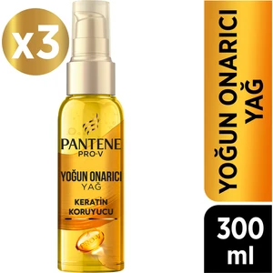 Saç Bakım Yağı Keratin Özlü Onarıcı E Vitaminli 100 ml x 3 Adet