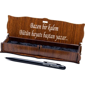 Kişiye Özel Mat Siyah Tükenmez Kalem