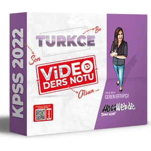 Hocawebde Yayınları 2022 KPSS Türkçe Video Ders Notu