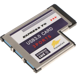 F Fityle 3ports USB 3.0 54MM Express Kart Adaptörü Dönüştürücü Kart Superspeed FL1100 (Yurt Dışından)