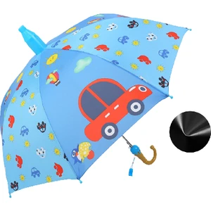 Çocuk Düz Şemsiye Kemik Güneş Koruyucu Sevimli Karikatür Baskı Su Kapağı ile 85 cm (Yurt Dışından)