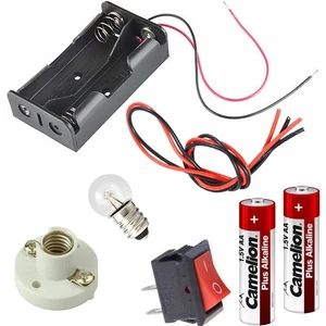 Okul Store Mini Lamba Deney Seti - Basit Elektrik Deney Seti