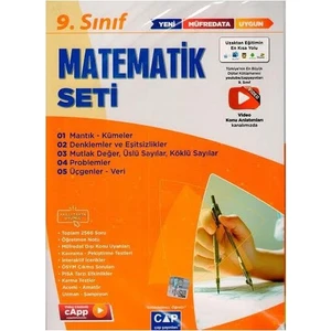 Çap Yayınları  9. Sınıf Matematik Anadolu Seti 2025