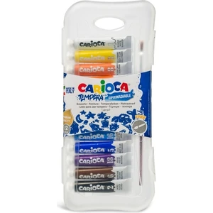012/A Bebek Tüp Tempera Guaj Boya Süper Yıkanabilir Fırçalı 12 Renk 12X7,5 ml