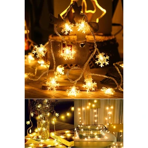 Dekoratif Kar Tanesi Model Şerit LED (20'li)