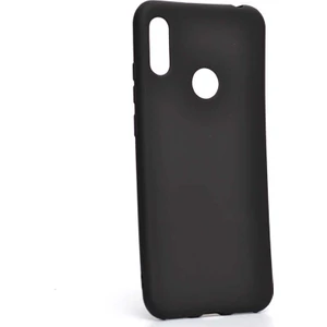 Case 4U Huawei Honor 8A Kılıf Klasik Mat Renkli Yumuşak Premier Silikon Siyah
