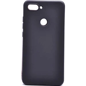 Case 4U Xiaomi Mi 8 Lite Kılıf Klasik Mat Renkli Yumuşak Premier Silikon Siyah