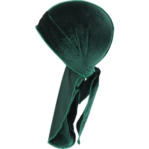 F Fityle Kuyruklu Kadife Bandana Şapka  Yeşil (Yurt Dışından)
