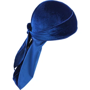 F Fityle Kadınlar Erkek Kadife Bandana Şapka Mavi (Yurt Dışından)