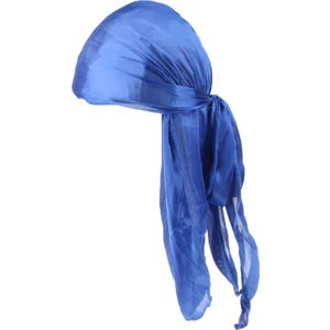 F Fityle Erkek Yumuşak Ipek Durag Başörtüsü Müslüman Bandana Beanie Chemo Cap Şapkalar Kraliyet Mavi (Yurt Dışından)