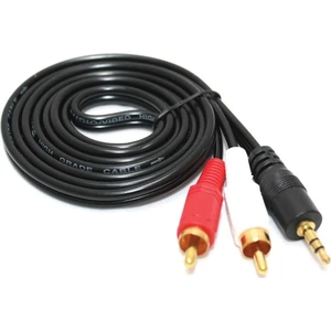 1.5 Metre 3.5mm Stereo 2rca Kablo Stereo Lale Ses Sistemi Kablosu