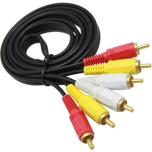 1.5 Metre Rca Kablo Lale Kablo Kompozit Sarı Kırmızı Ses Görüntü Kablosu