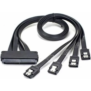 32 Pin Sas To 4 Sata 7 Pin Mini Sas 4i SFF-8484 50 cm