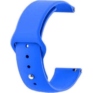 Amazfit Pace 46MM Kordon Mat Düz Renkli Silikon Mavi