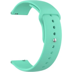 Amazfit Bip S 20MM Kordon Mat Düz Renkli Silikon Turkuaz