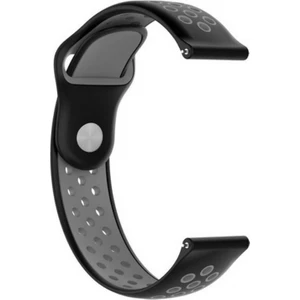 Xiaomi Mi Watch Revolve Kordon Delikli Çift Renk Silikon Antrasit