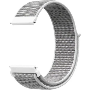 Amazfit Gts Kordon Kumaş Cırtcırt Kordon Velcro Beyaz
