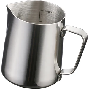 F Fityle 1x Paslanmaz Çelik Kahve Frothing Süt Latte Sürahi # 2 350ML Ölçek ile (Yurt Dışından)