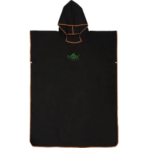 F Fityle Sörf Panço Davlumbazı ile Sörf Bornoz, Ultralight Cilt Dostu Hızlı Kuru Mikrofiber Surfer Yüzücü Plaj Panço Pelerin - Siyah (Yurt Dışından)