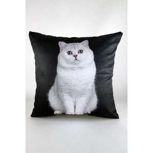 Mrs.gugar Kedi Desenli Kırlent Kılıfı
