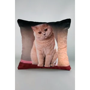 Mrs.gugar Kedi Desenli Kırlent Kılıfı