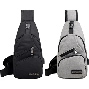 F Fityle 2 Adet Erkek Sling Çanta Anti Hırsızlık Seyahat Açık Hafif Çapraz Vücut Çanta Daypack (Yurt Dışından)