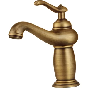 F Fityle Klasik Avrupa Tarzı Vintage Karıştırma Taps Havzası Musluk Ev Otel Dekorasyon Için -, Bronz Tarif Edildiği Gibi (Yurt Dışından)