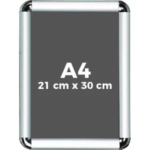 Sert Kırtasiye A4 Rondo Alüminyum Cerçeve 21 x 30 cm Tekli