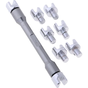 Motosiklet Anahtarı Seti Konuştu 5.4mm-6.8mm Tekerlek Tokalı Onarım Araçları Gri