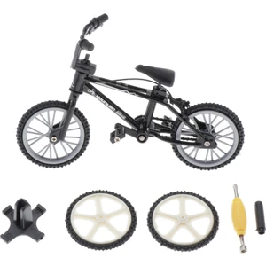 F Fityle 1x Mini Bmx Bisiklet Oyuncaklar Parmak Bisiklet Diecast Model Çorap Dolguları Siyah (Yurt Dışından)