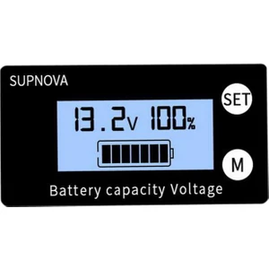 F Fityle Araba LCD Akü Kapasitesi Monitör Gerilim Ölçer Dc 8 V-100V Araba Araç Için -, 61X33X15MM Style1 (Yurt Dışından)