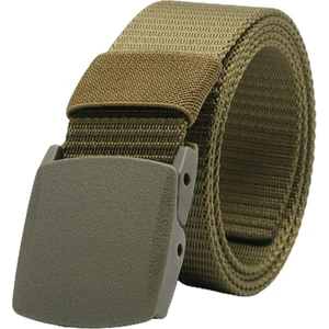 F Fityle Açık Nefes Erkekler Naylon Bel Kemeri Slayt Toka Yeşil (Yurt Dışından)