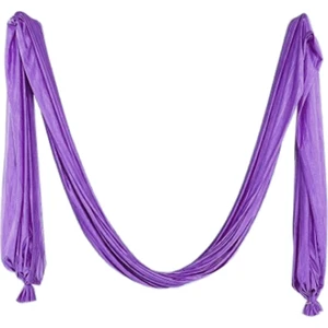 F Fityle Pilates Yoga Uçan Salıncak Hava Yoga Hamak Ipek Kumaş Mor (Yurt Dışından)