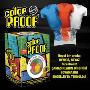 Color Proof; Özel Formüllü Renk Koruyucu Kumaş 1 x 12 Adet