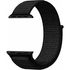 Desenli Apple Watch 1 2 3 Için Siyah 44 mm Nike Loop Model Kayış Cırtlı