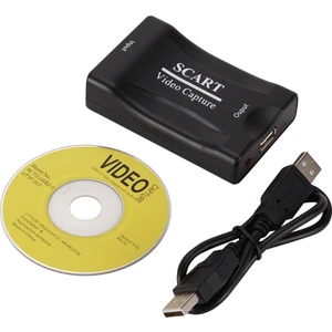 F Fityle Usb2.0 Scart Video Yakalama Kartı Ses Dönüştürücü DVD Hdtv Için Canlı Yayını (Yurt Dışından)