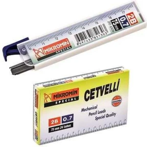 Min 0.7 mm Cetvelli Kalem Ucu 75 mm Mikro Uç