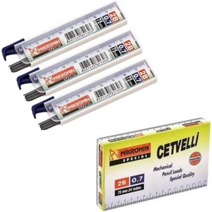 Min 0.7 mm Cetvelli Kalem Ucu 75 mm Mikro Uç 3 Adet