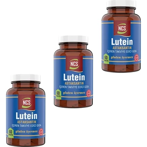 Lutein 15 Mg Astaksantin 12 Mg 60 Tablet 3 Kutu