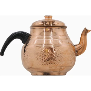 Bakır Demlik Nakış Desenli